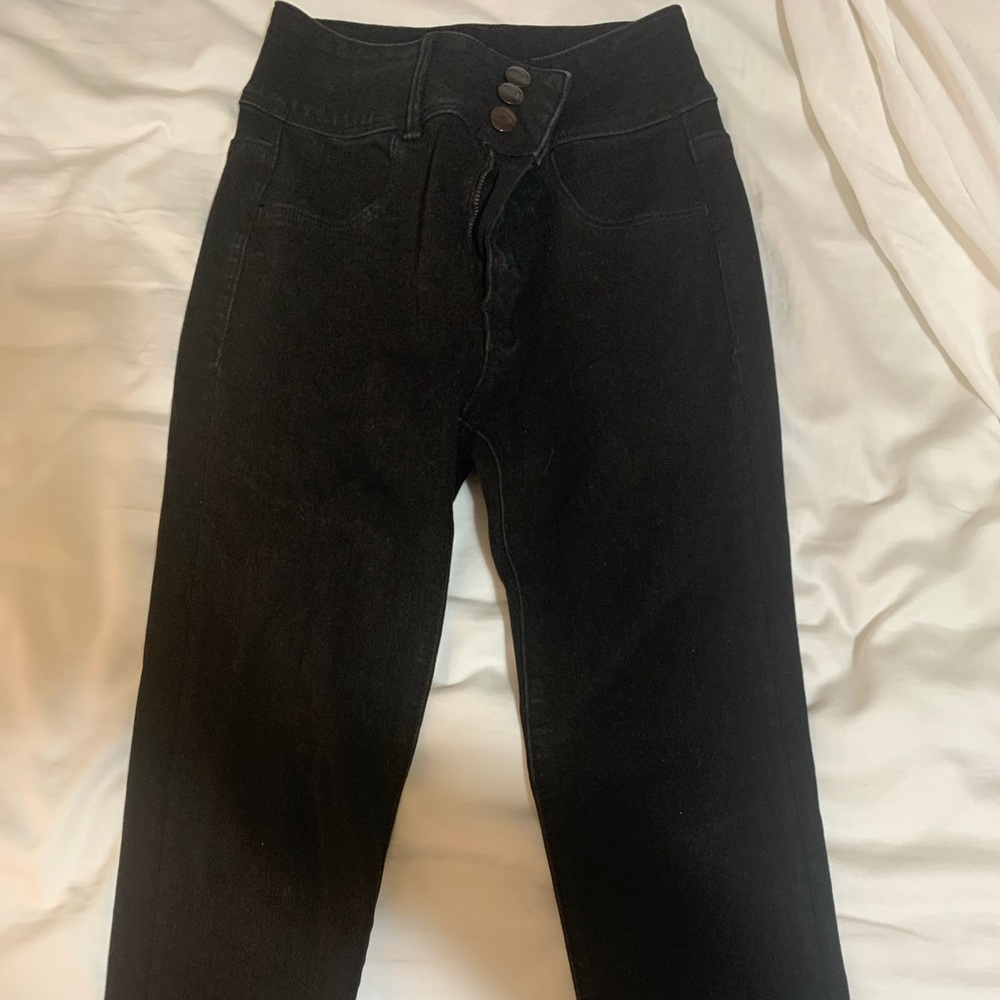 American Eagle Super Hi-Rise Black Jeggings